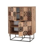 Ντουλάπι Quantum Solo μελαμίνη 93x36x115cm μεταλλικά πόδια ed12134 - Image 4