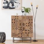 Ντουλάπι Quantum Solo μελαμίνη 93x36x115cm μεταλλικά πόδια ed12135