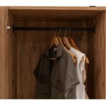 Ντουλάπα Dynamic μελαμίνη μέταλλο atlantic pine 104x52x225cm ed12138 - Image 5