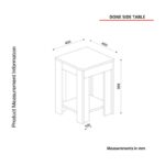 Βοηθητικό τραπεζάκι Done μελαμίνη 40x56 8cm ed12160 - Image 2