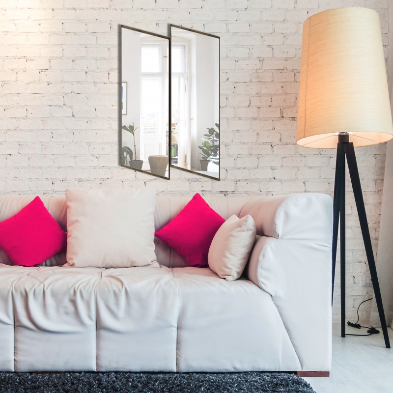 12161_0-800x800 Διακοσμητικός καθρέφτης Dora 44x70cm μελαμίνη ed12161 - Image 1