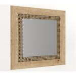 Καθρέπτης Procida oak χρώμα μελαμίνη 72x72cm ed12162 - Image 4