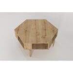 Τραπέζι σαλονιού Kipera δρυς μελαμίνη 90x78x41 2εκ ed12170 - Image 4