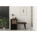 Έπιπλο εισόδου Blume καρυδί μαύρο 103 2x45x72cm ed12172