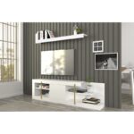 Έπιπλο τηλεόρασης Cascade λευκό 180x29 6x48 6cm ed12173