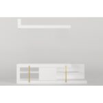 Έπιπλο τηλεόρασης Cascade λευκό 180x29 6x48 6cm ed12173 - Image 3