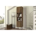 Βιβλιοθήκη Norma καρυδί 45x35x184cm μελαμίνη ed12176