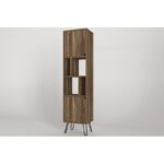 Βιβλιοθήκη Norma καρυδί 45x35x184cm μελαμίνη ed12176 - Image 5