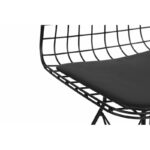 Σετ καρέκλας 2 τεμάχια Minderli μαύρο μέταλλο 53x51x80εκ ed1217 - Image 2