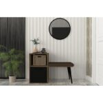 Έπιπλο εισόδου Blume καρυδί μαύρο 103 2x45x72cm ed12183