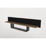 Σύνθετο τηλεόρασης Oltre καρυδί μαύρο μελαμίνη 188x35x53 2εκ ed12188 - Image 4