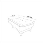 Πολυθρόνα Santo γκρι 75x70x90cm ed12201 - Image 2