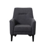 Πολυθρόνα Liones ξύλινη ανθρακί 70x76x93cm ed12205 - Image 5