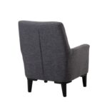 Πολυθρόνα Liones ξύλινη ανθρακί 70x76x93cm ed12205 - Image 3