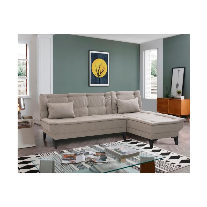 12222_0-800x800 Γωνιακός καναπές Santo κρεμ 225x85x86cm ed12222 - Image 1