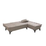 Γωνιακός καναπές Santo κρεμ 225x85x86cm ed12222 - Image 5