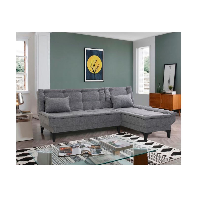 12223_0-800x800 Γωνιακός καναπές Santo γκρι 225x85x86cm ed12223 - Image 1