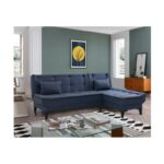 Γωνιακός καναπές Santo Navy Blue 225x85x86cm