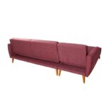 Γωνιακός καναπές Aria κεραμιδί χρώμα 270x85x190cm ed12272 - Image 5