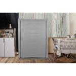 Ντουλάπα Bez γκρι ύφασμα μεταλλικό πλαίσιο 102x45x146εκ ed12282