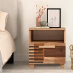 Κομοδίνο Sapere μελαμίνη 45x40x52cm Atlantic Pine ed12310