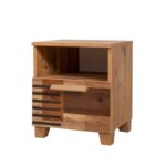 Κομοδίνο Sapere μελαμίνη 45x40x52cm Atlantic Pine ed12310 - Image 4