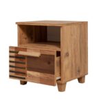 Κομοδίνο Sapere μελαμίνη 45x40x52cm Atlantic Pine ed12310 - Image 3