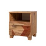 Κομοδίνο Sapere μελαμίνη 45x40x52cm Atlantic Pine ed12312 - Image 4