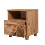 Κομοδίνο Sapere μελαμίνη 45x40x52cm Atlantic Pine ed12313 - Image 3