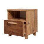 Κομοδίνο Sapere μελαμίνη 45x40x52cm Atlantic Pine ed12314 - Image 3