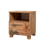 Κομοδίνο Sapere μελαμίνη 45x40x52cm Atlantic Pine ed12315 - Image 4