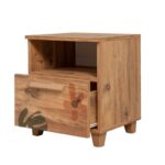 Κομοδίνο Sapere μελαμίνη 45x40x52cm Atlantic Pine ed12315 - Image 3