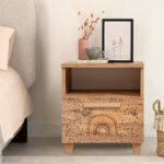 Κομοδίνο Sapere μελαμίνη 45x40x52cm Atlantic Pine ed12316