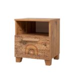 Κομοδίνο Sapere μελαμίνη 45x40x52cm Atlantic Pine ed12316 - Image 4