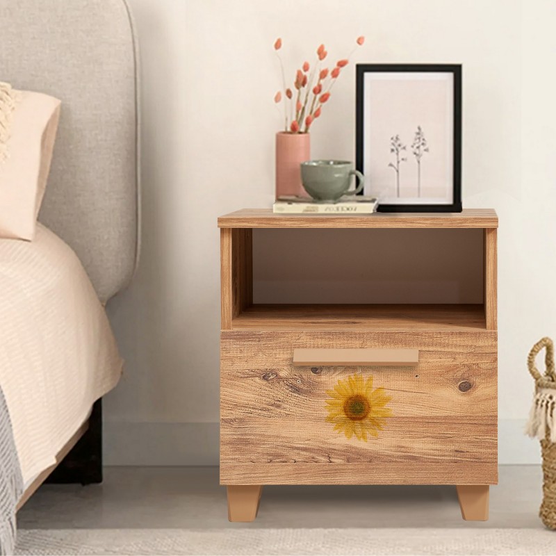 12317_0-800x800 Κομοδίνο Sapere μελαμίνη 45x40x52cm Atlantic Pine ed12317 - Image 1