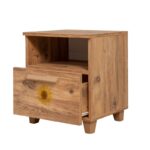 Κομοδίνο Sapere μελαμίνη 45x40x52cm Atlantic Pine ed12317 - Image 3