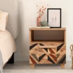 Κομοδίνο Sapere μελαμίνη 45x40x52cm Atlantic Pine ed12319