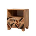 Κομοδίνο Sapere μελαμίνη 45x40x52cm Atlantic Pine ed12319 - Image 4