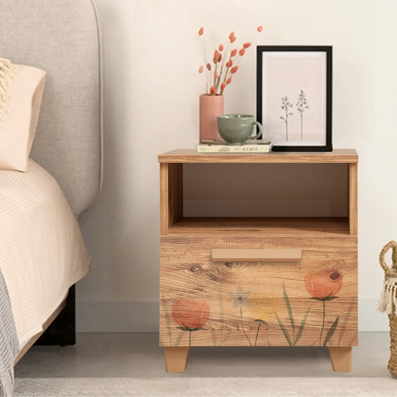 12320_0-800x800 Κομοδίνο Sapere μελαμίνη 45x40x52cm Atlantic Pine ed12320 - Image 1