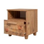 Κομοδίνο Sapere μελαμίνη 45x40x52cm Atlantic Pine ed12320 - Image 3