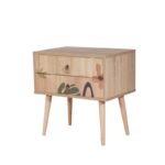 Κομοδίνο City Leaf μελαμίνη 60x40x61cm ed12343 - Image 4