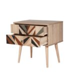 Κομοδίνο City Triangle μελαμίνη 60x40x61cm ed12348 - Image 3