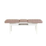 Σκαμπό Vina άσπρο πέτρα μελαμίνη πολυεστέρας 110x40x51εκ ed12355 - Image 3