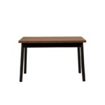 Τραπεζαρία Oliver Barok μαύρο μελαμίνη 120x75x75εκ ed12368