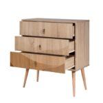 Συρταριέρα City Desert μελαμίνη ξύλινα πόδια 80x40x89cm ed12369 - Image 3