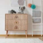 Συρταριέρα City Rainbow μελαμίνη ξύλινα πόδια 80x40x89cm ed12374