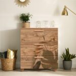 Συρταριέρα Sapere μελαμίνη 80x43x95cm Atlantic Pine ed12390