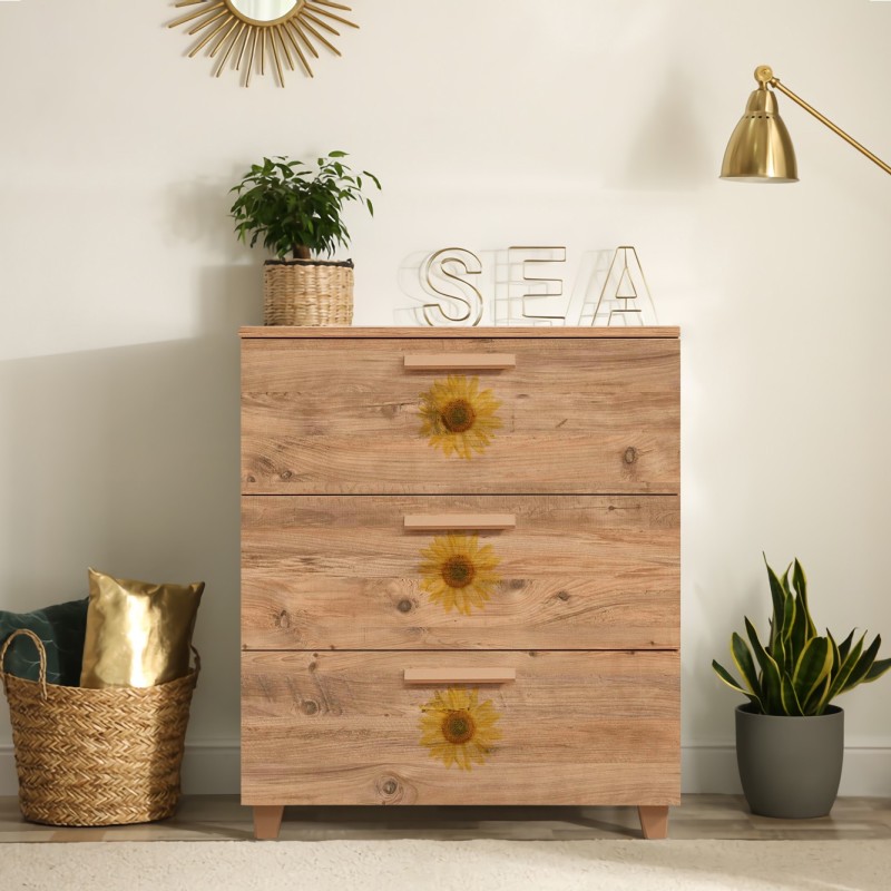 12393_0-800x800 Συρταριέρα Sapere μελαμίνη 80x43x95cm Atlantic Pine ed12393 - Image 1