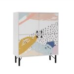 Ντουλάπι Dot άσπρο μελαμίνη 95x36x111εκ ed12395 - Image 5