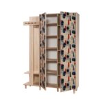 Έπιπλο εισόδου Garmanto δρυς μελαμίνη 135x36x194εκ ed12422 - Image 4